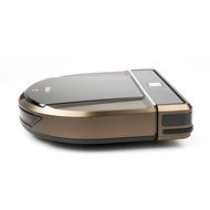 Dibea D900 Rover Robotic Vacuum Cleaner with Wet &amp; Dry Mop for Pet Hair Self Charging, Titanium Brown N6