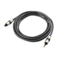 Cable Matters 2-Pack, Gold Plated Toslink to Mini Plug Digital Optical Audio Cable 3 Feet N5