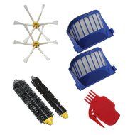 Hongfa Irobot Roomba Brush and Filter Kit 6 Armed Sidebrush, Flexible Beater Brush, Bristle Brush, Roomba Aerovac...