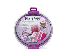 PushPan Round 6 by 2-Inch Aluminum Cake Pan, Silver N2