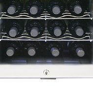 Whynter WC28S SNO 28 Bottle Wine Cooler, Platinum with Lock N3