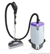Loaded ProTeam Super Coach Pro 10 QT Commercial Backpack Vacuum Cleaner With Power head