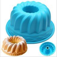1ea 9&quot; Alekoo Non-Stick Silicone DIY Cake Bundt Pans, Chiffon Mold, Savarin Pan (High) N2