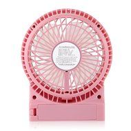 Efluky Mini USB 3 Speeds Rechargeable Portable Table Fan, 4.5-Inch, Black N18