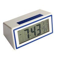 New Fashion Alarm Clock Creative Smart Clock LED Snooze Alarm Calendar Temperature (Blue)