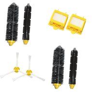 I-Clean Vacuum Cleaner Replacement Kits Hepa Filter Bristle Brush 6-Armed Side Brushes For iRobot Roomba 700 series...