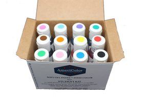 AmeriColor Student Soft Gel Paste Food Color, 0.75 Ounce, 12 Pack Kit N2