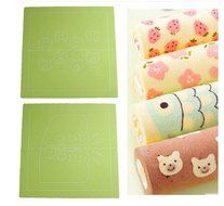 SNW Cake Mold Cake Roll Silicone Painted Mat Cake Mat , 1-Pack,Red N3