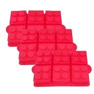 Building Brick Silicone Ice Cube Tray, Jello, Gummy Candy &amp; Cake Baking Mold For Lego Lovers (3 Pack) N2