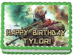 Call of Duty 1/4 Sheet Edible Photo Birthday Cake Topper. ~ Personalized!