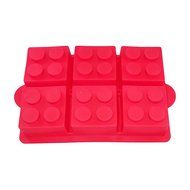 Building Brick Silicone Ice Cube Tray, Jello, Gummy Candy &amp; Cake Baking Mold For Lego Lovers (3 Pack) N3