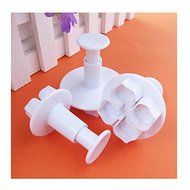3Pcs Cake Flower Ball Decorate Sugar Sugarcraft Tool Cutter Loaf Fondant Plunger N4
