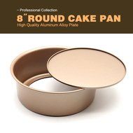 Hiltow Non Stick Round Cheesecake Pan with Removable Bottom ,Heavy-gauge Steel(8 by 3-Inch) N2