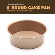Hiltow Non Stick Round Cheesecake Pan with Removable Bottom ,Heavy-gauge Steel(8 by 3-Inch) N3