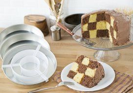Fox Run Checkerboard Cake Set