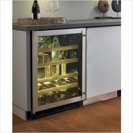 Chateau 14 Wine Bottle / 114 Beverage Can Refrigerator Door: Stainless Steel, Hinge: Right