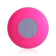 Generic Wireless Bluetooth Waterproof Shower Speaker with Dedicated Suction Cup Pink N2
