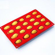 20-Cavity Mini Fancy Madeleine Shell Cake Pan Silicone Mold Cookies Baking Mould N2