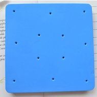 Garwarm 1pc 12-hole fondant cake mat square sponge foam pad DIY tool mold blue N5