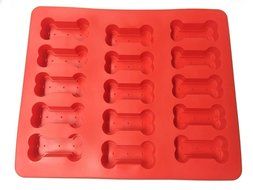 CGinger 1 Pcs Food Grade Large Mats Trays Puppy Pets Dog Paws and 1 Pcs Bones Silicone Baking Molds Bake Dog Treats...