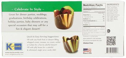 Kane Candy, Pastel Chocolate Flower Cups, 6 Cups Net Wt. 2.40-Ounce