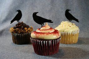 Crow Cupcake Toppers By Kokel Cookware - 24 Count