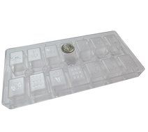 Yunko Baking Mahjong 1:1 DIY Chocolate Mold High Quality Hard Plastics Cake Decoration Mold Candy Mold