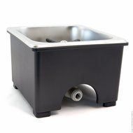 Espresso Parts Pan Dimensions Counter Top Rinser, 6 by 6 by 2&quot;, Stainless Steel