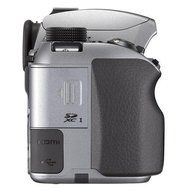 Pentax K-70 24MP FHD Digital SLR Camera Body Silver - Bundle w/32GB SDHC U3 Card, Holster Case, Spare Battery,... N6