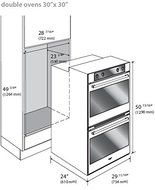 Verona VEBIEM3030DSS 30&quot; Electric Self Cleaning Double Wall Oven With 4.1 Cu. Ft. Capacity Each Oven True European...