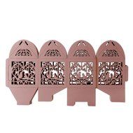 BUYBUYMALL 50PCS Laser Cut Heart Love Birds Wedding Favor Box Bridal Shower Party Candy Sugar Gift Boxes with... N5
