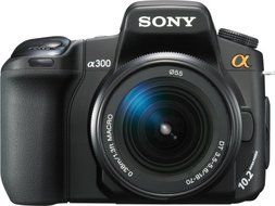 Sony Alpha DSLRA300K 10.2MP Digital SLR Camera with Super SteadyShot Image Stabilization with DT 18-70mm f/3.5... N15