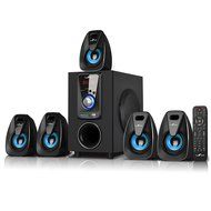beFree Sound 5.1 Channel Bluetooth Home Stereo System -Blue N2