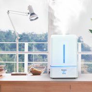 Homdox 4L Ultrasonic Cool Mist Humidifier, Aroma Essential Oil Diffuser Zero Noise, Built-in Water Purifier, Waterless... N5