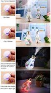 XDOBO Mini Cool Mist Humidifier with Bulb Shape,400ml Bulb Shape Colorful LED Night Lights Desktop Mist Humidifier...