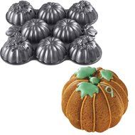 Wilton Mens Mini Pumpkins Cake Pan with Multi-Cavities Grey Medium