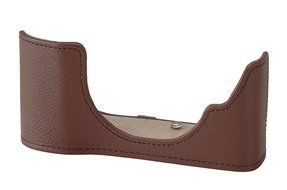 Olympus CS-40B Leather Body Jacket - Brown (for Olympus PEN E-P5) N2
