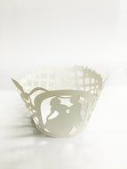 HUAL Cupcake Wrappers 50 Filigree Artistic Bake Cake Paper Cups Marry Lace Laser Cut Liner Baking Cup Muffin Case... N2