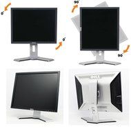 Great Working Dell 1907 FPT Ultrasharp 19&quot; LCD Monitor with Height Adjustable Stand and Useful... N3