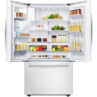 Samsung RF23HCEDBWW 22.5 Cu. Ft. White Counter Depth French Door Refrigerator - Energy Star
