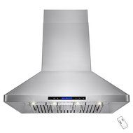 AKDY&reg; 48" Wall Mount Dual Motor Stainless Steel Touch Control Halogen Light Lamp Kitchen Cooking Fan Powerful...