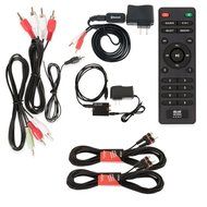 Blue Octave B51 Home Theater 5.1 Speaker System with Bluetooth Optical Input and 2 Extension Cables N2