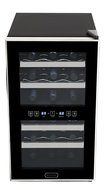 Whynter WC-181DS 18 Bottle Dual Zone Touch Control Wine Cooler, Black with Stainless Steel Trim