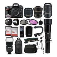 Nikon D610 DSLR Camera + 18-55mm VR II + 55-300mm VR + 650-2600mm + 128GB + More N2