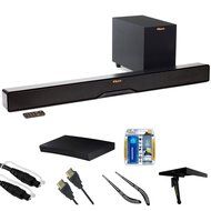 Klipsch Reference 2-Way Soundbar with Wireless 6.5" Subwoofer (R4B) Blu-ray Player, 6ft Audio Cable, Screen Cleaning...