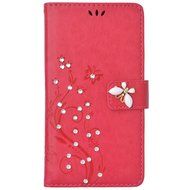 Spritech(TM) LG G Stylo Cellphone Bling Case,PU Leather Wallet Slim Fold Phone Cover 3D Handmade Bling Rhinestone... N21
