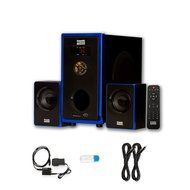 Acoustic Audio AA2102 Home 2.1 Speaker System with USB Bluetooth Optical Input and 2 Ext. Cables
