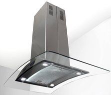 Golden Vantage Stainless Steel 36" Euro Style Island Mount Range Hood LCD Screen GV-GL-9009-36 N2