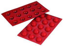 15 Cavity Pyramid Shape Non Stick Silicone Baking Mould, Ideal for Cake, Dessert, Ice Cream, Chocolate, Fondant...