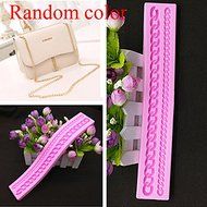 Genenic 3D Purse Bag Silicone Fondant Long Chain Mould Cake Decorating Mold N8